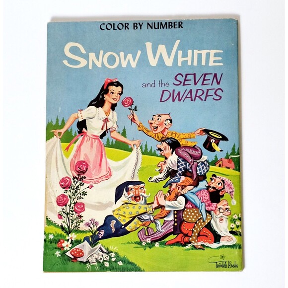 Snow White & The Seven Dwarfs 1962 Coloring Book USA 29 Cent Complete *READ*EUC - Picture 7 of 10